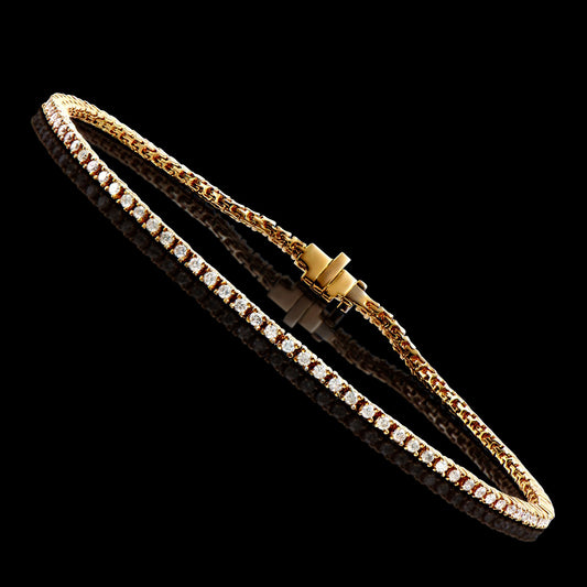 14KT Yellow Gold 1.15ctw Diamond Bracelet