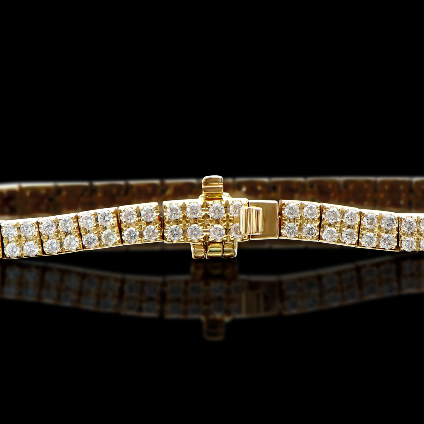14KT Yellow Gold 2.51ctw Diamond Bracelet
