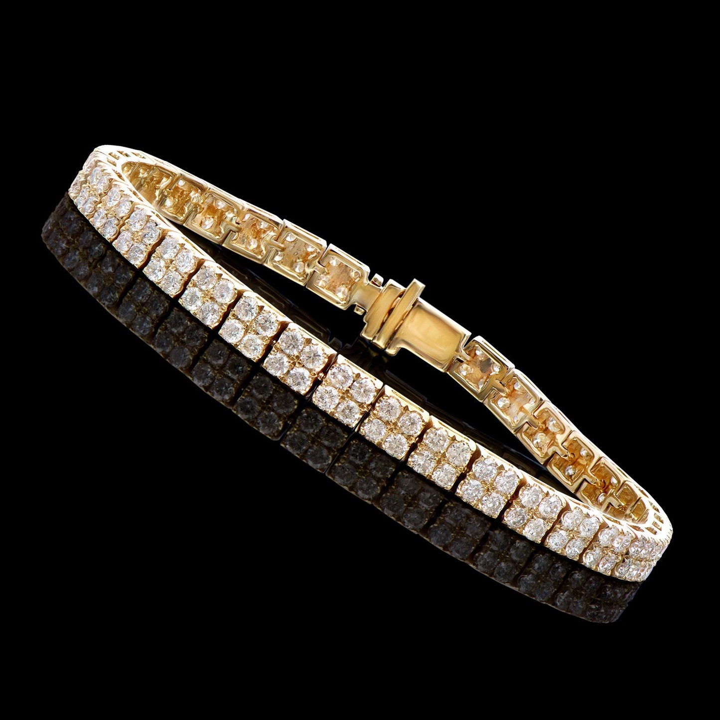 14KT Yellow Gold 5.15ctw Diamond Bracelet