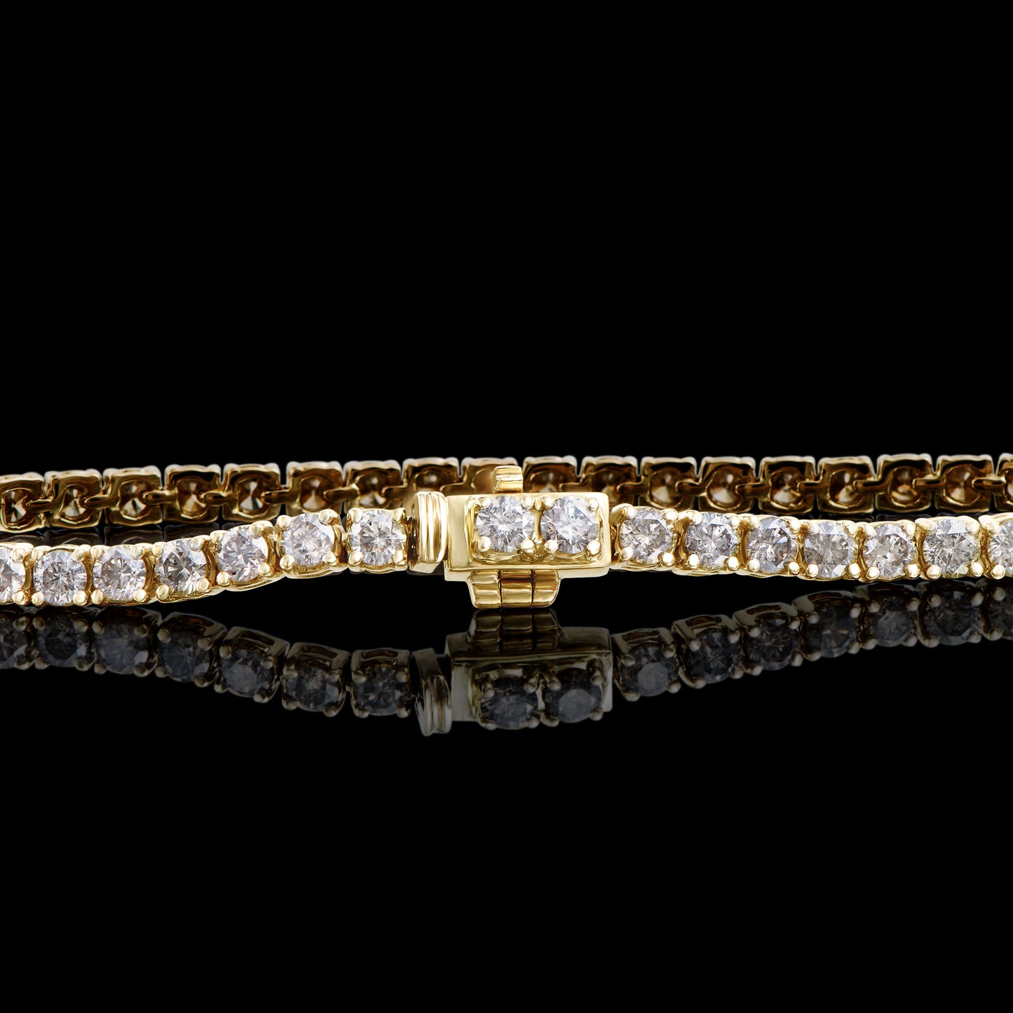 14KT Yellow Gold 5.75ctw Diamond Bracelet