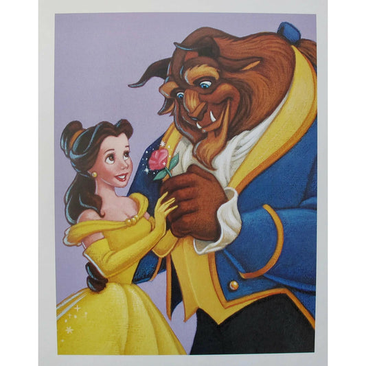 Belle and the Beast Lithograph