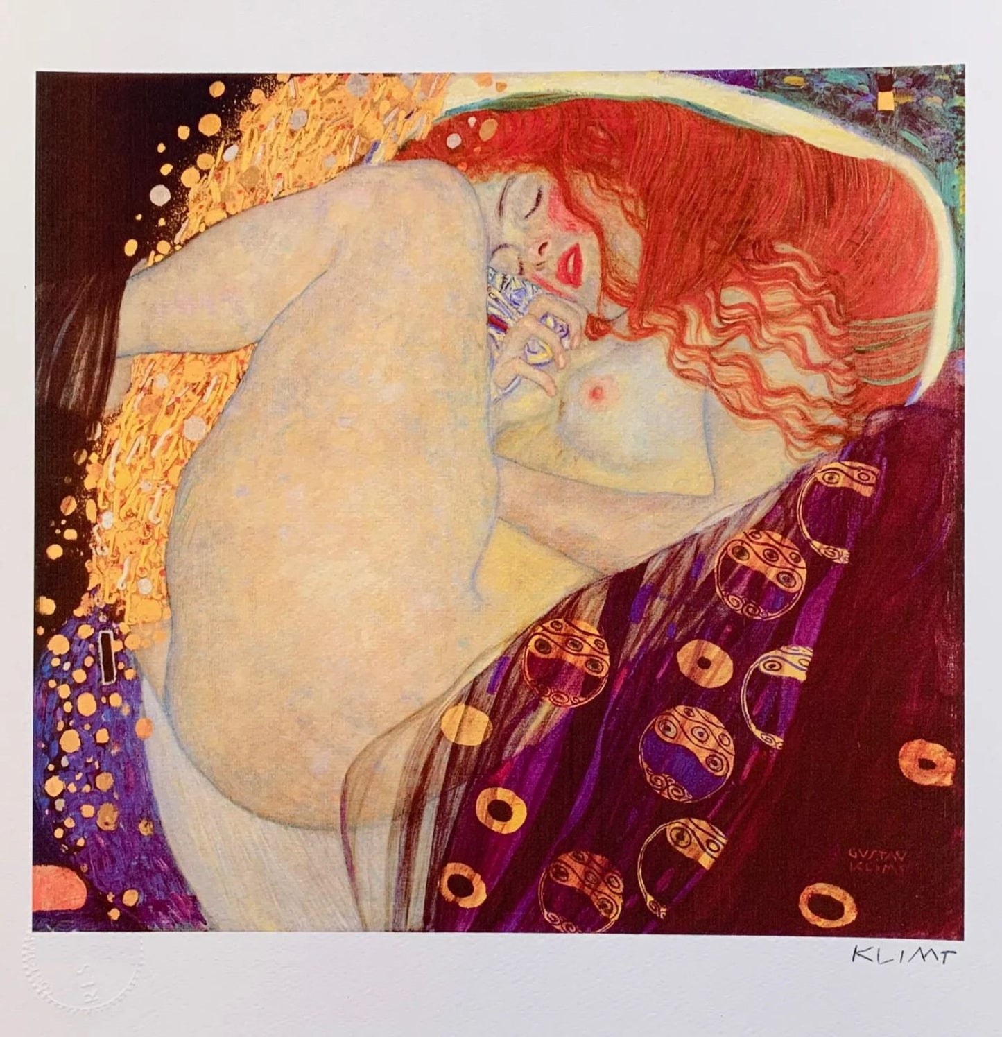 Danae Giclee by Gustav Klimt