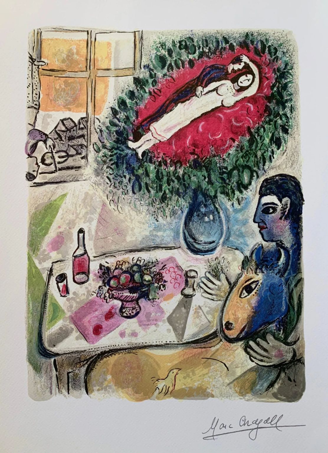Reverie Giclee By Marc Chagall